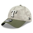 thumbnail image 3 of Men's New Era Light Beige/Olive Texas Rangers 2025 Armed Forces Day 9TWENTY Adjustable Hat, 3 of 5