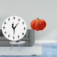thumbnail image 2 of Reloj de pared con diseño de bailarina de ballet, silencioso, decorativo para cocina, oficina, hogar, Halloween, calabaza, almohadas, decoración de pe, 2 of 8