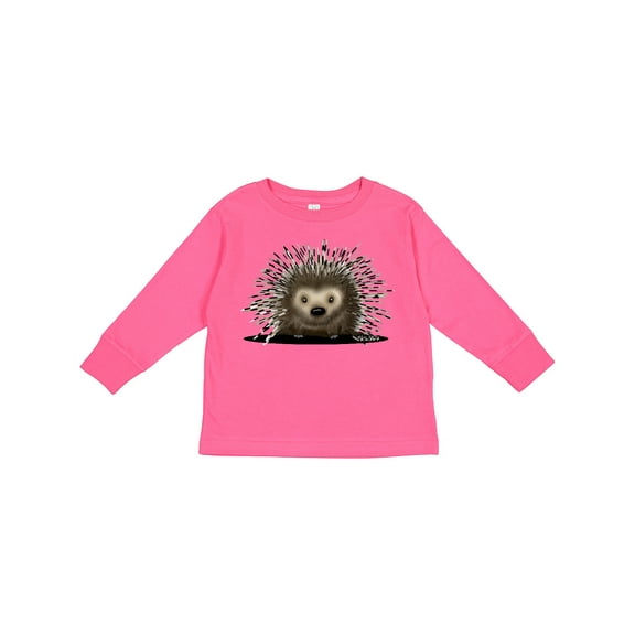 Inktastic Porcupine Boys or Girls Long Sleeve Toddler T-Shirt