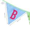 thumbnail image 3 of MasteelfCA Children's Birthday Party Decoration 2.4M Printed Cotton Pennant Banner (Green), 3 of 8