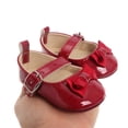 thumbnail image 3 of Yoyauz Baby Girl Mary Jane Shoes Anti Slip Rubber Sole Ballet Slippers Princess Dress Wedding Shoes Newborn Kids Shoes Toddler Shoes（0-12 Month）, 3 of 6