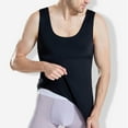 thumbnail image 2 of Men Body Shaper Vest Tight Tank Top Compression Shirt Tummy Control Underwear Shapewear Body Shaper Vest Compression,Black,XL, 2 of 6