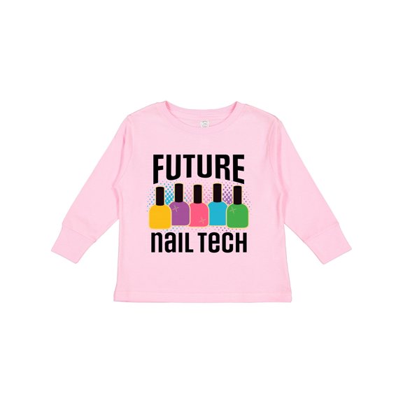 Inktastic Future Nail Tech Girls Long Sleeve Toddler T-Shirt