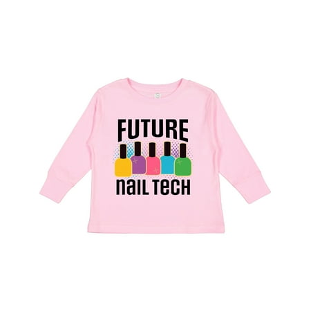 

Inktastic Future Nail Tech Gift Toddler Toddler Girl Long Sleeve T-Shirt