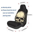 thumbnail image 2 of Lsque Gothic Winged Skull Pattern Car Seat Covers for Front Seats , Waterproof Seat Covers for Cars, Sporty Front Seat Covers,Car Seat Cover Protector Front Seats, 2 of 5