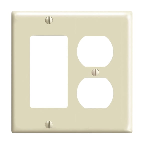 Leviton Plastic Combination Wall Plate