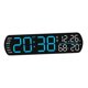 thumbnail image 4 of Reloj despertador digital, reloj de escritorio, práctico, electrónico, inteligente, multiusos. Azul, 4 of 9
