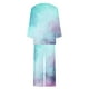 thumbnail image 4 of Puntoco Traje De Pantalón Y Manga Larga Con Cuello Redondo Y Estampado No Posicionado Para Mujer, Color Azul Cielo M, 4 of 5