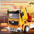 thumbnail image 4 of Toys Gifts for 3 4 5 6 7 Years Old Boys, Engineering Construction Vehicles Truck, Construction Toys Set with Truck, Excavator and Bulldozer, Alloy, 4 of 8