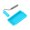 Blue 2 piece set, variant on Crafting Adhesive Roller Set Includes Tray For Smooth Even Application