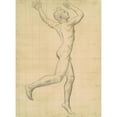 thumbnail image 2 of John Singer Sargent 11x14 Gold Ornate Wood Frame and Double Matted Museum Art Print Titled - Study of Apollo for ‘Apollo and Daphne’ (C. 1918), 2 of 4