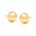 thumbnail image 6 of Ross-Simons 14kt Yellow Gold Domed Button Earrings, Women's, Adult, 6 of 6