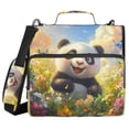 thumbnail image 2 of Zipper Binder Panda 1.5 Inch Binder Folder Bag with Shoulder Strap and Handle, 2 of 8