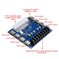 thumbnail image 2 of 20 Pin/24 Pin ATX Power Supply Breakout Board 5V/2A USB Charging Desktop Chassis Power Supply Adapter Board, B, 2 of 10