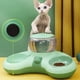 thumbnail image 5 of Sywqhk Pet Cat Double Bowl Automatic Drink Food Feeder Fuente de agua para perros (verde) Sywqhk Para estrenar, 5 of 7