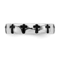 thumbnail image 4 of Sterling Silver Polished Enameled Cross Ring, 4 of 5
