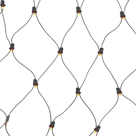 Orange Net Lights, 50CT, LED, 4ft x 4ft, Halloween Indoor/Outdoor, by Way To Celebrate