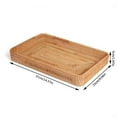 thumbnail image 2 of Craft Autumn Cane Snack Basket Drawer Knitting Tray Basket Tabletop Fruit Basket Key Tray, 2 of 3