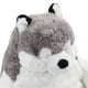 thumbnail image 2 of Lovely Stuffed Dog Doll Grey White Decompression Cute Dog Plush Toy for Reducing Stress Office, 2 of 4