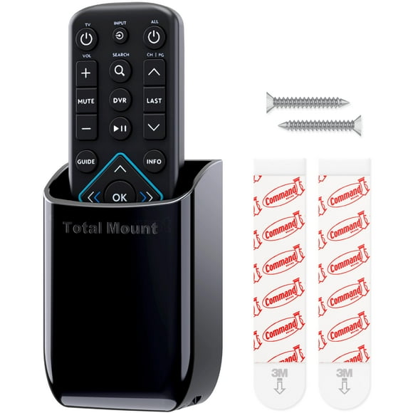 Soporte de control remoto TotalMount sin agujeros, negro
