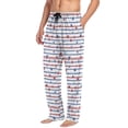 thumbnail image 5 of Men's Pajama Pants Men's Pajama Bottoms Home Sleeping Pants Loose Fitting Style S The Stars and Stripes, 5 of 7