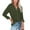 Army Green, variant on Turilly Women's Tops Single Breasted Long Sleeve Shirt Tops Loose Lapel Shirt Blouse