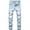 Light Blue, variant on Cathalem Big And Tall Jeans for Men Men's Stacked Jeans Slim Fit Ripped Jeans Straight Denim Pants Hip Hop Trouser Streetwear(Blue,34)
