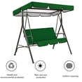 thumbnail image 2 of Durable Swing Set Fabric Garden Swing Waterproof Canopy Replacement Simple Installation Uv-proof Outdoor Patio Swing Sun Shade Seat Cover Set, 2 of 8