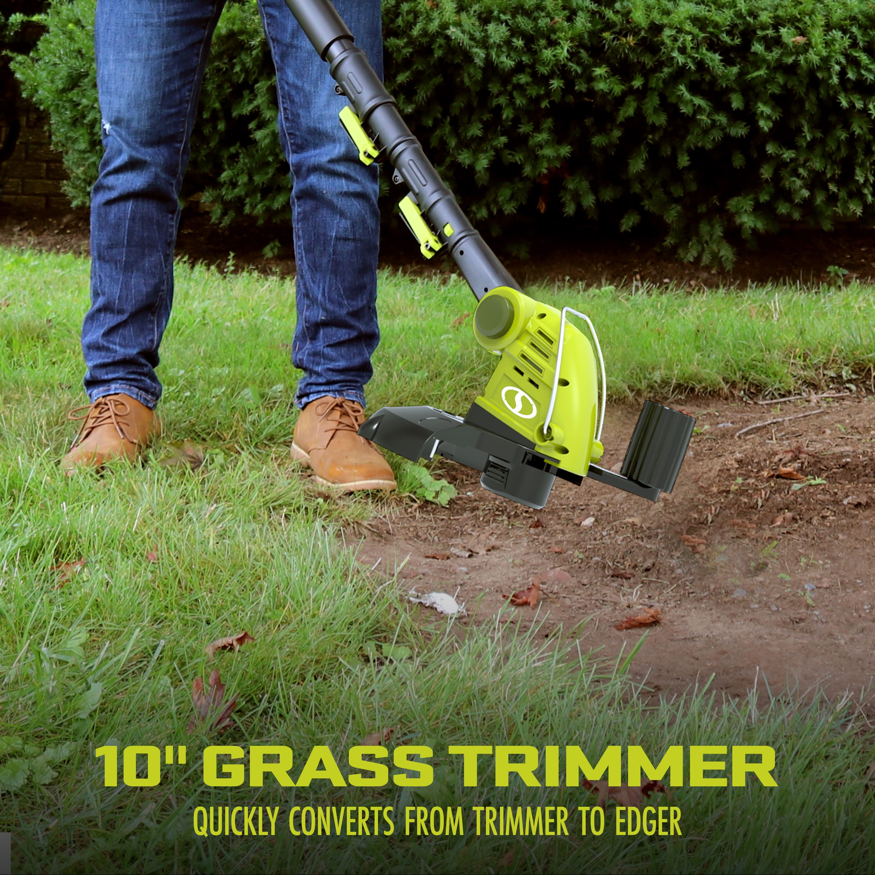 Sun Joe 24V Cordless 3 in 1 Hedge Trimmer Pole Saw Grass Trimmer Lawn Care System 2.0 Ah Battery Charger Walmart