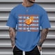 thumbnail image 1 of Ceisia Men's Tshirt Loose Fit Short Sleeve Vintage Graphic Letter Print Summer Fall Tee Tops Oversized Streetwear Blue XXXXL Gifts, 1 of 4