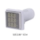 thumbnail image 1 of Medidor de frecuencia de corriente de voltaje del voltímetro digital LED cuadrado (blanco), 1 of 8