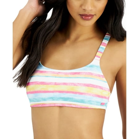 Roxy Island In The Sun Bralette Bikini Top In Bright White Sun Struck - XS