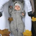 thumbnail image 2 of TAIAOJING Baby Boys Girls One-Piece Romper Jumpsuit Coat Ears Jumpsuit Bear Hooded Footed &Jumpsuit Outfit 6-12 Months, 2 of 5