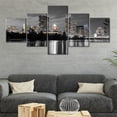 thumbnail image 4 of TISHIRON 5PCS Framed Canvas Wall Art Set,50"x24" Austin Panorama Cityscape Canvas Art Decor, 4 of 7