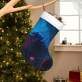 thumbnail image 2 of Cauagu Spooky Halloween Night Scene for Christmas Stockings,1-Pack Large Xmas Stocking Holiday and Farmhouse Stocking Fit for Christmas Holiday Party Decoration(17.7*11 Inch), 2 of 7
