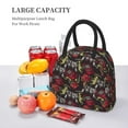 thumbnail image 6 of Haiem Vintage Gaming Printed Lunch Bag Women, Lunch Box Lunch Bag for Women, Small Leakproof Cute Lunch Tote Large Capacity Reusable Insulated Cooler Lunch Container, 6 of 6