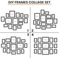 thumbnail image 6 of 15 Pack Picture Frames Collage Wall Decor, Gallery Frame Set for Wall Mounting or Tabletop Display, Multi Sizes Including 3pcs 8x10, 6pcs 5x7, 6pcs 4x6, Black+White+Gold, 6 of 12