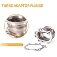 thumbnail image 5 of Adaptador de tubo descendente de turbina con brida en forma de V para adaptador de acero inoxidable T25T28 GT25 GT28 como se muestra, como se muestra, 5 of 5