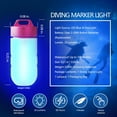 thumbnail image 6 of Dive Light, Marker Lights for Scuba Diving, Diving Flashlight with Button Batteries, Mini Scuba Tank Waterproof Flashlight for 100M, Portable for Scuba Diving, Snorkeling and Water Sports, 6 of 7