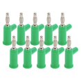 thumbnail image 2 of 10Pcs Solderless Banana Plug ABS Brass Lantern Open Screw Bananas Connectors for Inverters 4mmGreen, 2 of 5