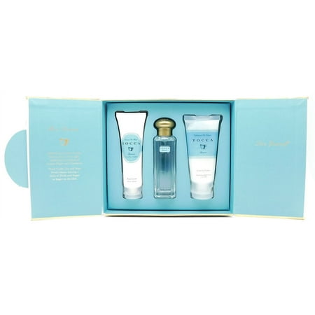 TOCCA La Dolce Vita Bianca: Hand Cream 1 Fl Oz., Eau De Parfum .68 fl Oz., Nourishing Body Scrub 1 Oz.