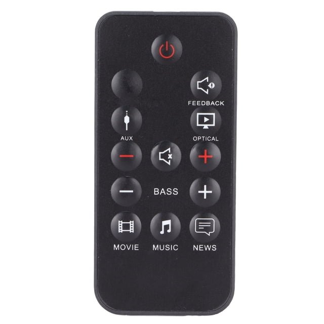 Télécommande de Haut-Parleur, Gros Boutons Matériau Premium Résistant à l'Usure Remplacement Télécommande pour Haut-Parleur Cinéma SB150