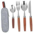 thumbnail image 4 of Kitandove Personal Utensil Set Wood Gray Camping 1 Set, 4 of 8