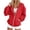 Red, variant on Iroehba Hoodies for Women Full Zip Hooded Relaxed Cut Jacket with Ruched Sleeves and Kangaroo Pockets, Soft Stretchy Long Sleeve Top for Daily Wear