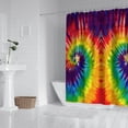 thumbnail image 2 of Colorful Tie Dye Pattern Shower Curtain 72"x72" ,Bathroom Decorative Shower Curtains Set with 12 Hooks,Modern Waterproof Washable Shower Curtain, 2 of 6