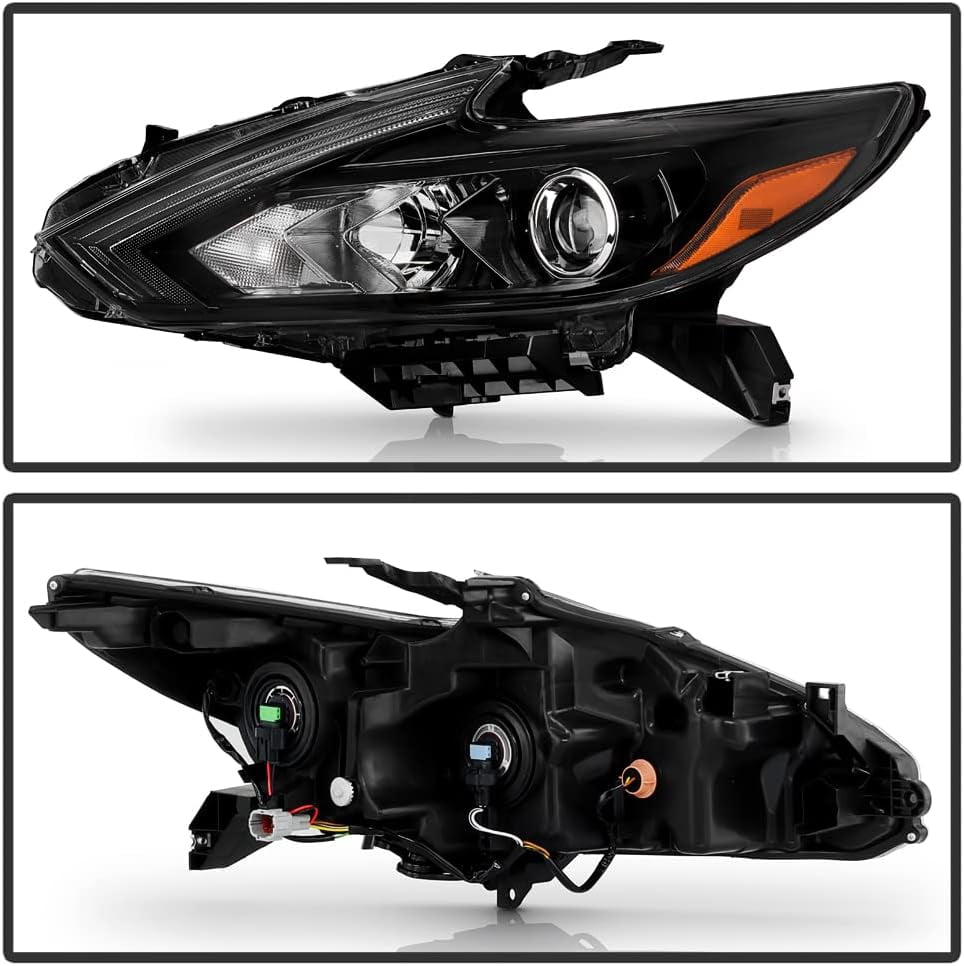 HOUGEET Halogen Headlight Assembly Fit for 2016-2018 Nissan Altima Headlamp Passenger 1pc