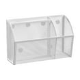 thumbnail image 1 of Rack Storage Cabinet for Room – Metal Kitchen Organizer Shelf with Three Grid Pen Holder and Whiteboard- Slim Design for Home Use, 1 of 3