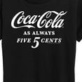 thumbnail image 3 of Coca-Cola - As Always Five Cents  - Women's Short Sleeve Graphic T-Shirt, 3 of 5