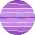 thumbnail image 1 of Ahgly Company Indoor Round Patterned Violet Purple Area Rugs, 6' Round, 1 of 6