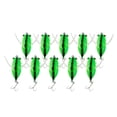 thumbnail image 1 of 10 Piezas de Señuelos de Pesca Falsos Cebos Duros Swimbaits Verde Zulema, 1 of 8
